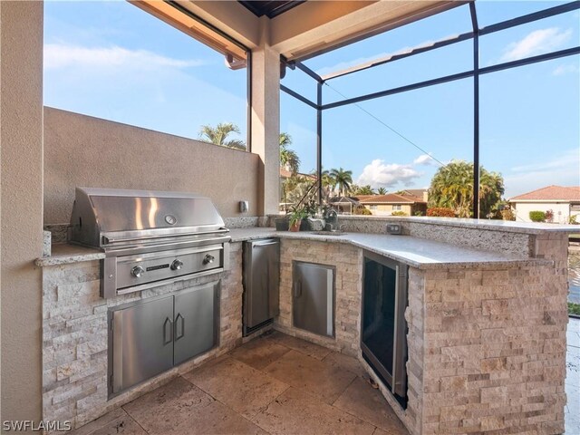 view of patio featuring grilling area and area for grilling