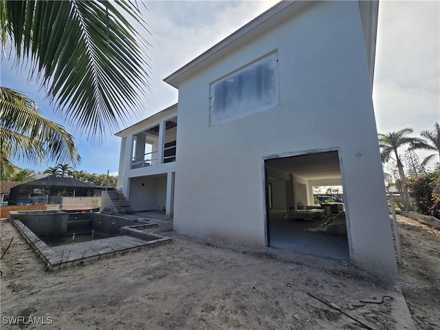 view of home's exterior with a patio