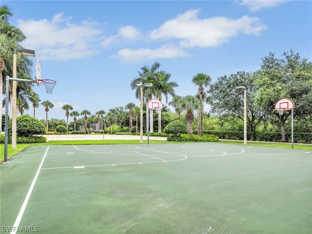 view of sport court