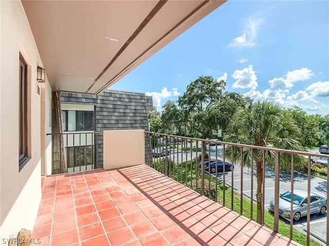 view of balcony