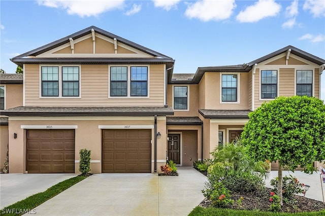 view of front of home featuring a garage