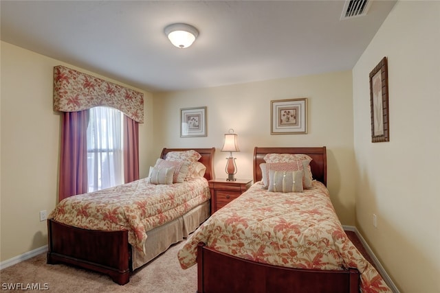 bedroom with carpet floors