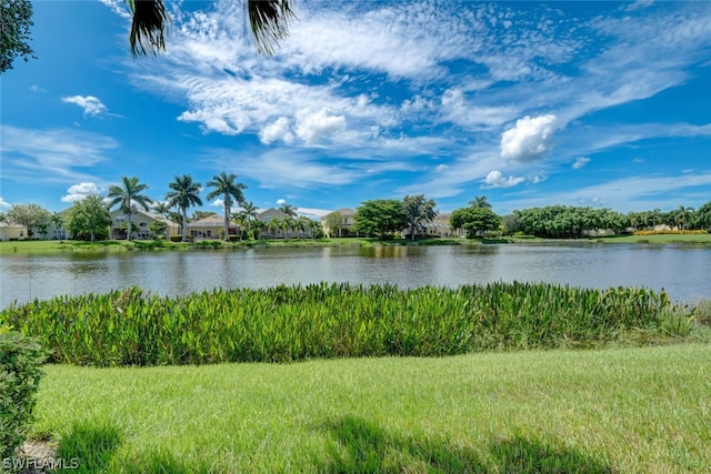 view of water feature