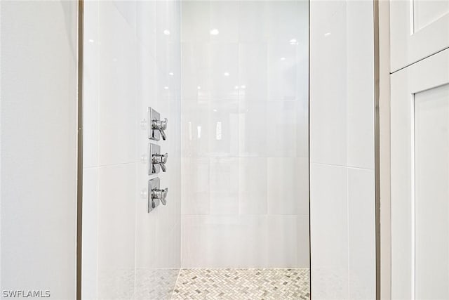 details featuring a tile shower