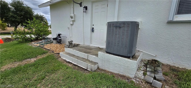 exterior space with central AC unit