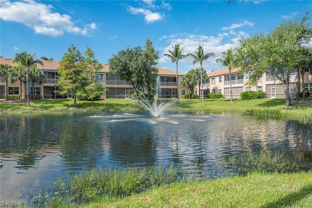 view of water feature