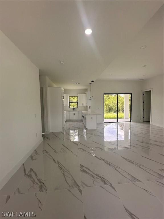 view of unfurnished living room