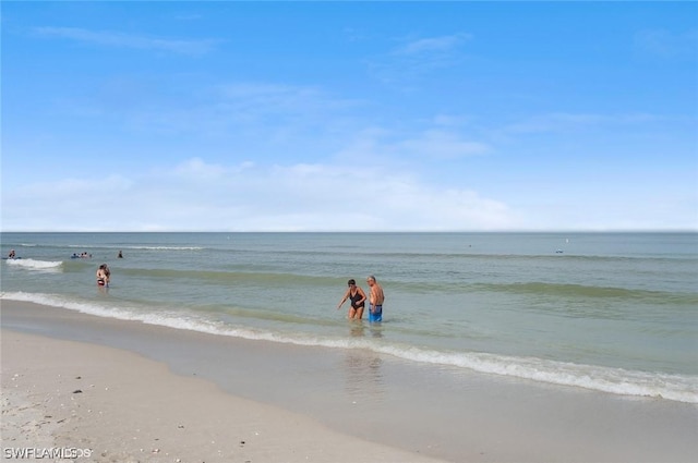 property view of water with a view of the beach