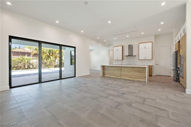 view of unfurnished living room