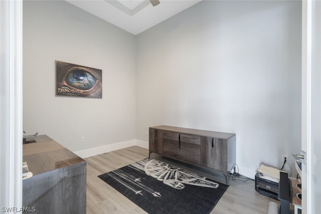 misc room featuring hardwood / wood-style floors