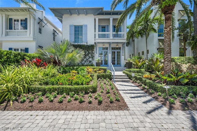 view of front of home featuring french doors