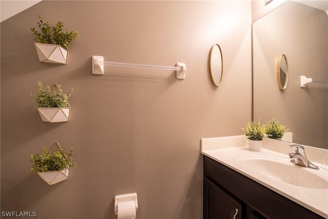 bathroom featuring vanity