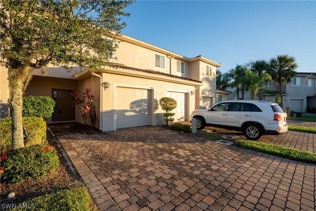 view of front of house featuring a garage