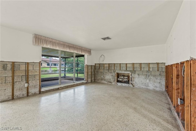 view of unfurnished living room