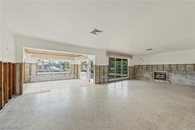 view of unfurnished living room