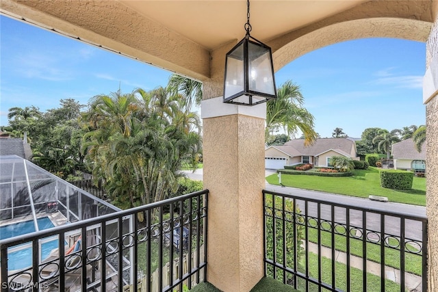 view of balcony