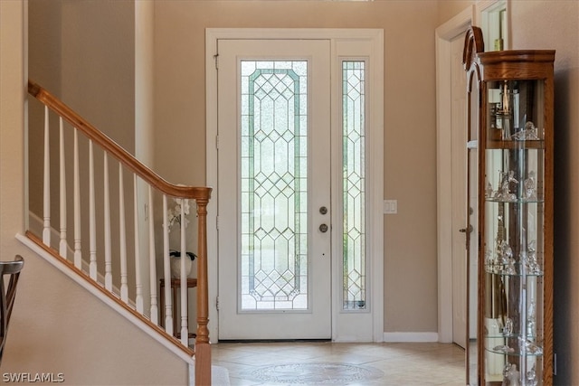 view of entrance foyer