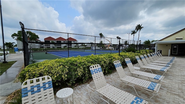 view of tennis court