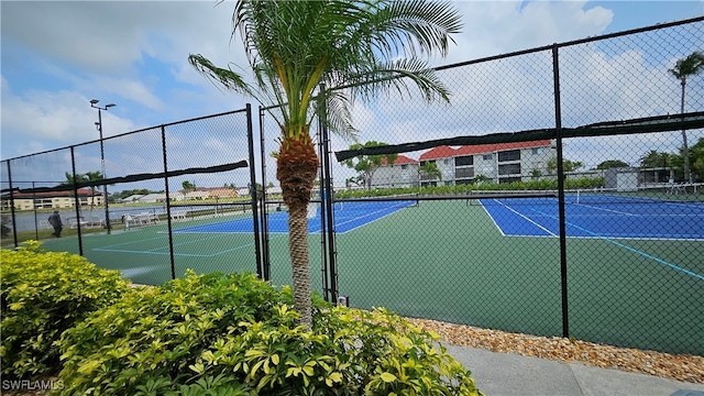 view of tennis court