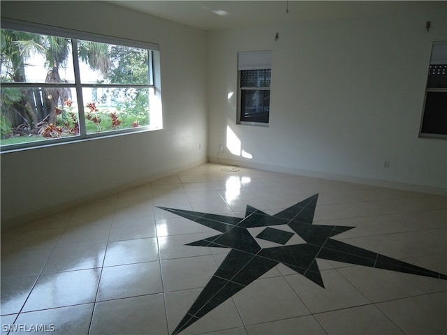 view of tiled empty room