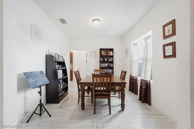 view of dining space