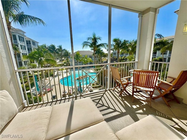 view of balcony