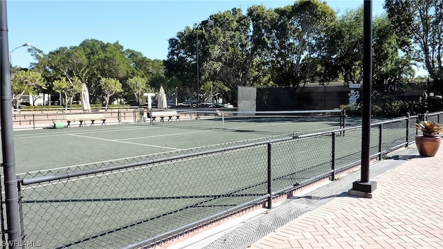 view of tennis court