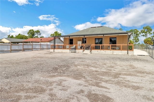 view of back of property