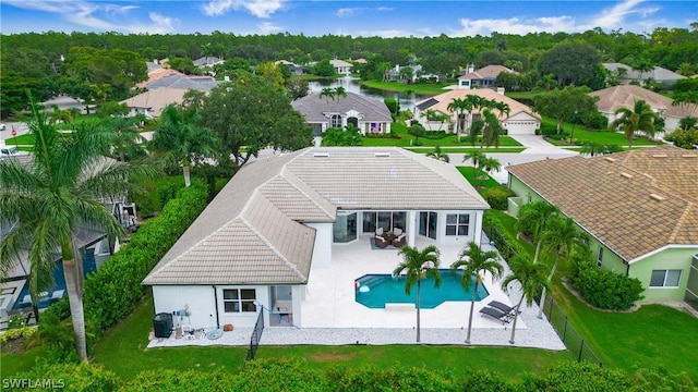 bird's eye view featuring a residential view