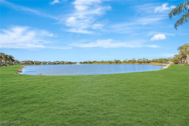 view of water feature