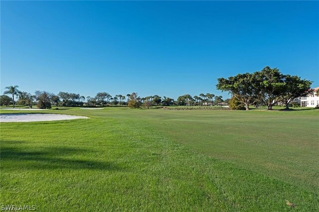 view of property's community featuring a lawn