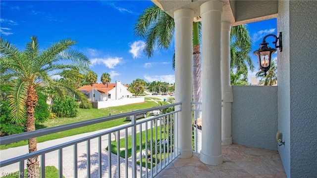 view of balcony