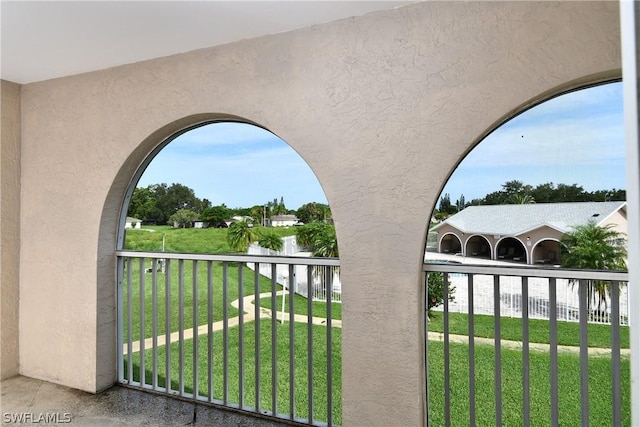 view of balcony