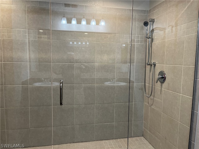 bathroom with walk in shower