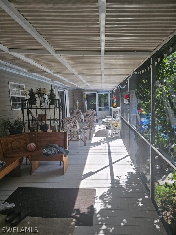 view of patio / terrace with a deck