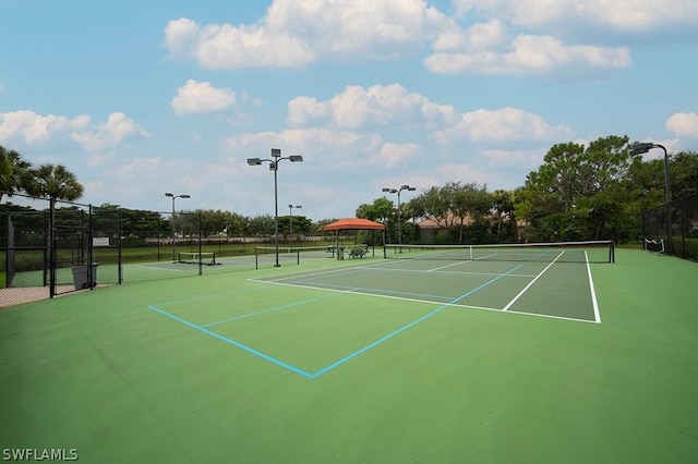 view of sport court