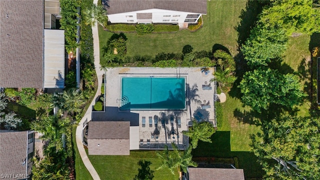 birds eye view of property