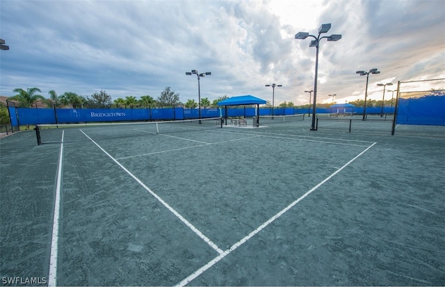 view of tennis court