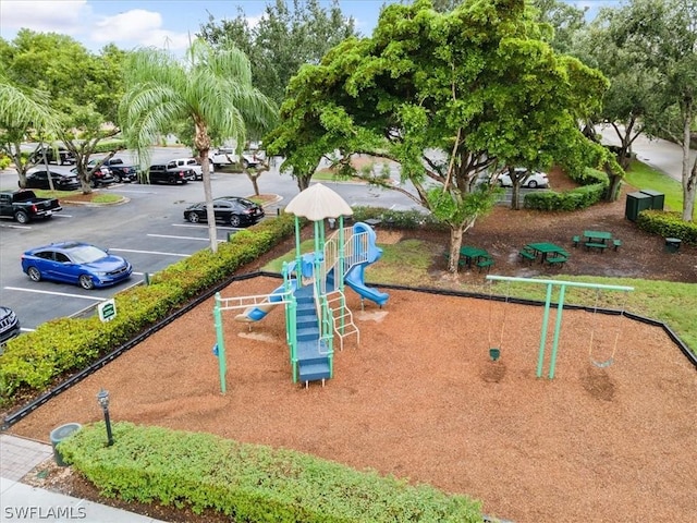 view of jungle gym