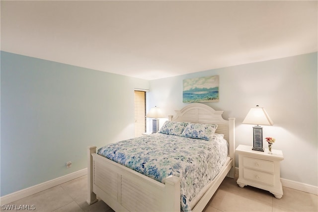 view of tiled bedroom