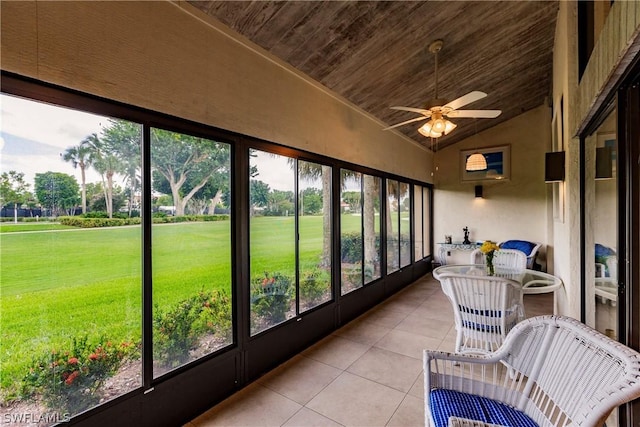 4515 Windjammer Ln, Fort Myers, FL 33919 - sunroom / solarium featuring ceiling fan