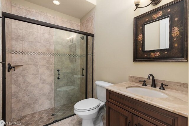 20180 Riverbrooke Run, Estero, FL 33928 - full bath with vanity and a shower stall
