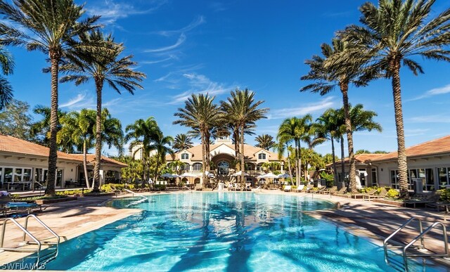 view of pool with a patio area