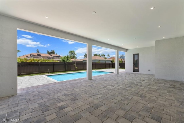 view of pool with a patio