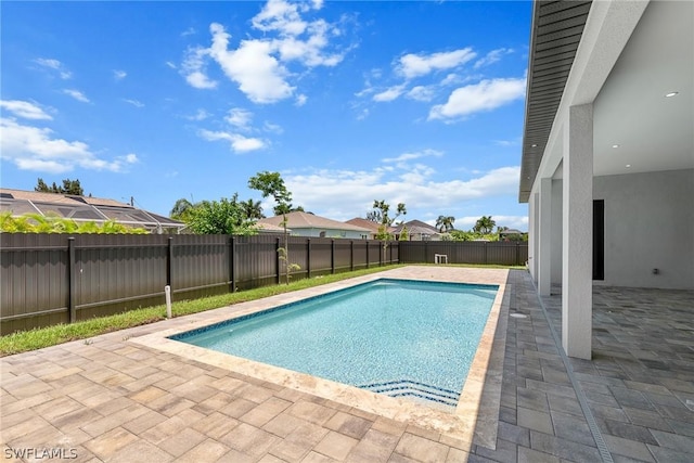 view of pool with a patio