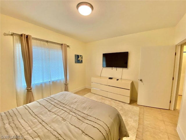 view of tiled bedroom