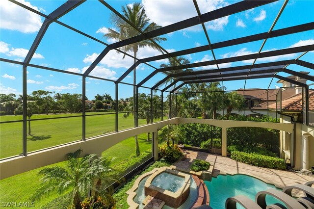 view of sunroom