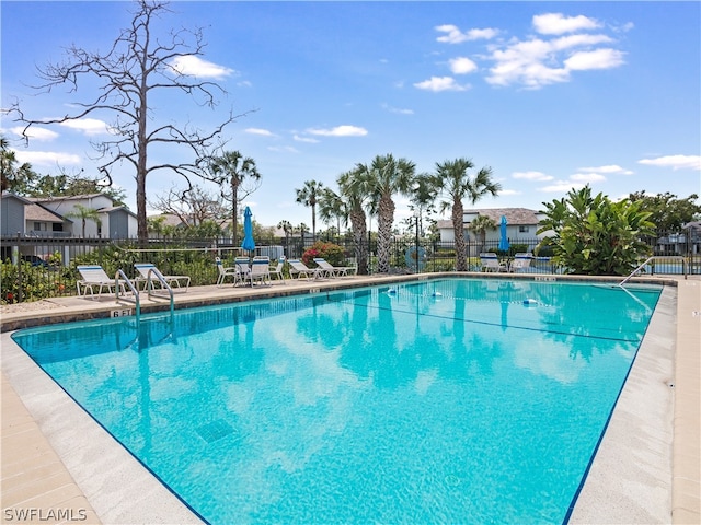 view of pool with a patio