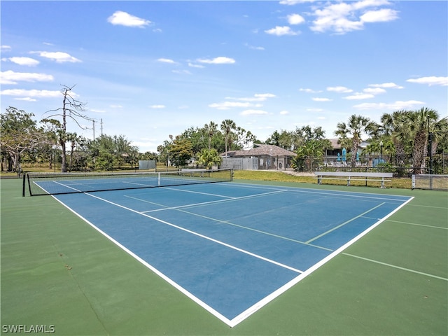 view of sport court