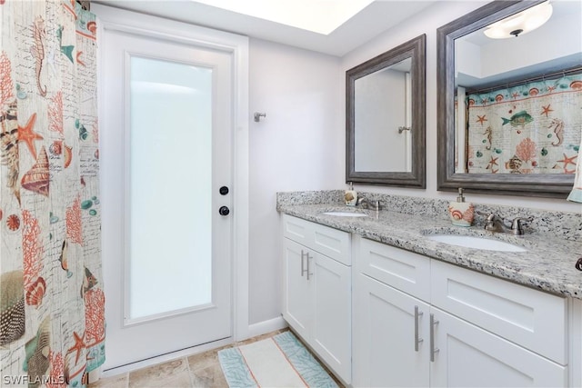 bathroom featuring vanity